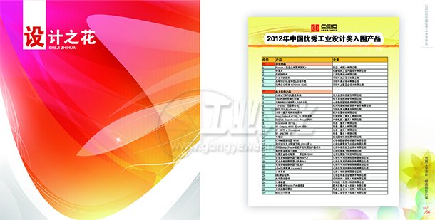 2012中国优秀工业设计奖画册（6）——第六部分 设计之花